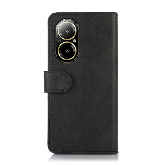 For Realme C67 4G Cow Texture Flip Leather Phone Case(Black)