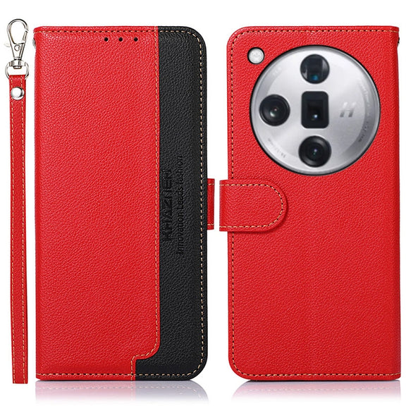 For OPPO Find X7 Pro / Find X7 Ultra KHAZNEH Litchi Texture Leather RFID Phone Case(Red)