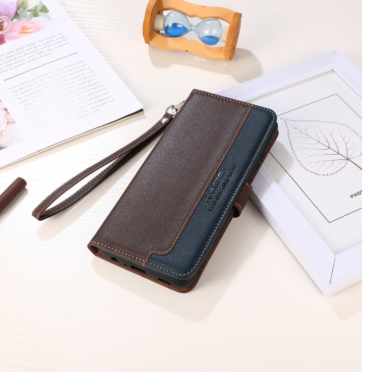 For OPPO Find X7 KHAZNEH Litchi Texture Leather RFID Phone Case(Brown)