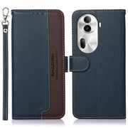 For OPPO Reno11 Pro Global KHAZNEH Litchi Texture Leather RFID Phone Case(Blue)