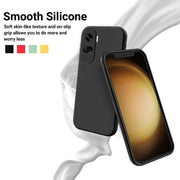 For Honor 90 Lite / X50i Pure Color Liquid Silicone Shockproof Phone Case(Black)