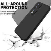 For Honor 90 Pro Solid Color Liquid Silicone Dropproof Full Coverage Phone Case(Black)