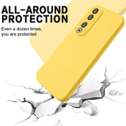 For Honor 90 Pro Pure Color Liquid Silicone Shockproof Phone Case(Yellow)