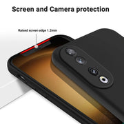 For Honor 90 Solid Color Liquid Silicone Dropproof Full Coverage Phone Case(Black)