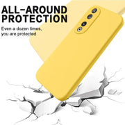 For Honor 90 Pure Color Liquid Silicone Shockproof Phone Case(Yellow)