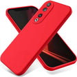 For Honor 90 Pure Color Liquid Silicone Shockproof Phone Case(Red) - Honor Cases by PMC TechLife | Online Shopping South Africa | PMC TechLife | Buy Now Pay Later Mobicred