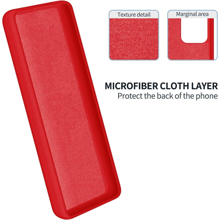 For Honor Magic5 Pro Solid Color Liquid Silicone Dropproof Full Coverage Phone Case(Red)