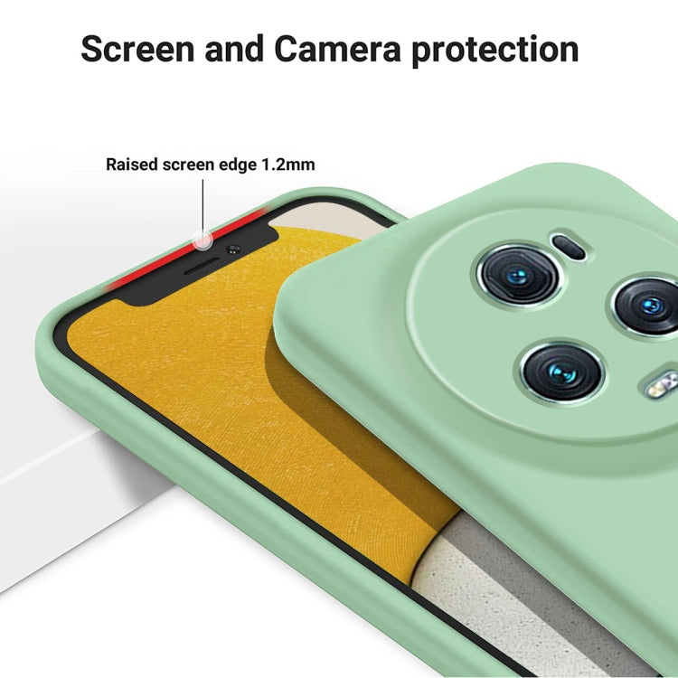 For Honor Magic5 Pro Pure Color Liquid Silicone Shockproof Phone Case(Green)