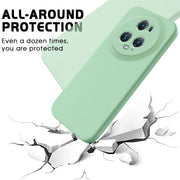 For Honor Magic5 Pro Pure Color Liquid Silicone Shockproof Phone Case(Green)