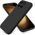For Honor X6a Pure Color Liquid Silicone Shockproof Phone Case(Black) - Honor Cases by PMC TechLife | Online Shopping South Africa | PMC TechLife