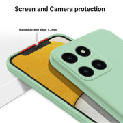 For Honor X6a Pure Color Liquid Silicone Shockproof Phone Case(Green)