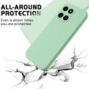 For Honor X6a Pure Color Liquid Silicone Shockproof Phone Case(Green)