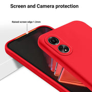 For Honor X5 Plus Solid Color Liquid Silicone Dropproof Full Coverage Phone Case(Red)