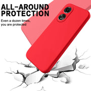 For Honor X5 Plus Solid Color Liquid Silicone Dropproof Full Coverage Phone Case(Red)