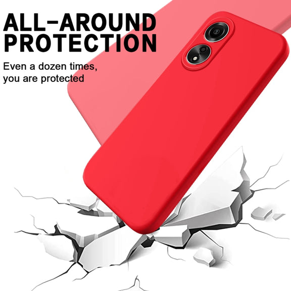 For Honor X5 Plus Solid Color Liquid Silicone Dropproof Full Coverage Phone Case(Red)