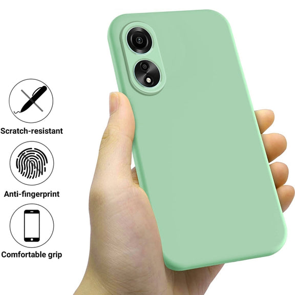 For Honor X5 Plus Solid Color Liquid Silicone Dropproof Full Coverage Phone Case(Green)