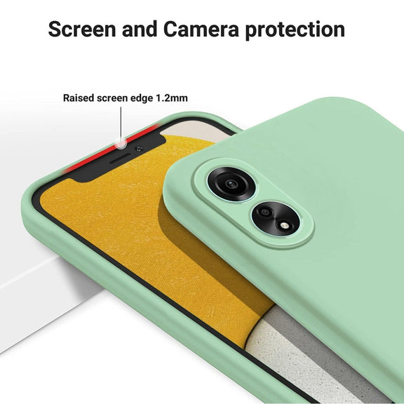 For Honor X5 Plus Solid Color Liquid Silicone Dropproof Full Coverage Phone Case(Green)