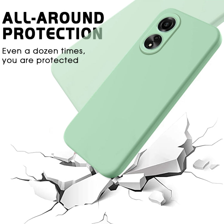For Honor X5 Plus Solid Color Liquid Silicone Dropproof Full Coverage Phone Case(Green)