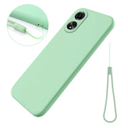 For Honor X5 Plus Solid Color Liquid Silicone Dropproof Full Coverage Phone Case(Green)