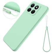 For Honor X8b Solid Color Liquid Silicone Dropproof Full Coverage Phone Case(Green)
