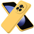 For Honor Magic6 Pro Pure Color Liquid Silicone Shockproof Phone Case(Yellow) - Honor Cases by PMC TechLife | Online Shopping South Africa | PMC TechLife | Buy Now Pay Later Mobicred