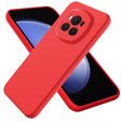 For Honor Magic6 Pure Color Liquid Silicone Shockproof Phone Case(Red) - Honor Cases by PMC TechLife | Online Shopping South Africa | PMC TechLife | Buy Now Pay Later Mobicred