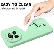 For Honor Magic6 Solid Color Liquid Silicone Dropproof Full Coverage Phone Case(Green)