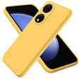 For Honor 90 Smart Solid Color Liquid Silicone Dropproof Full Coverage Phone Case(Yellow) - Honor Cases by PMC TechLife | Online Shopping South Africa | PMC TechLife | Buy Now Pay Later Mobicred