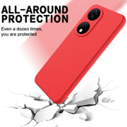 For Honor 90 Smart Solid Color Liquid Silicone Dropproof Full Coverage Phone Case(Red)