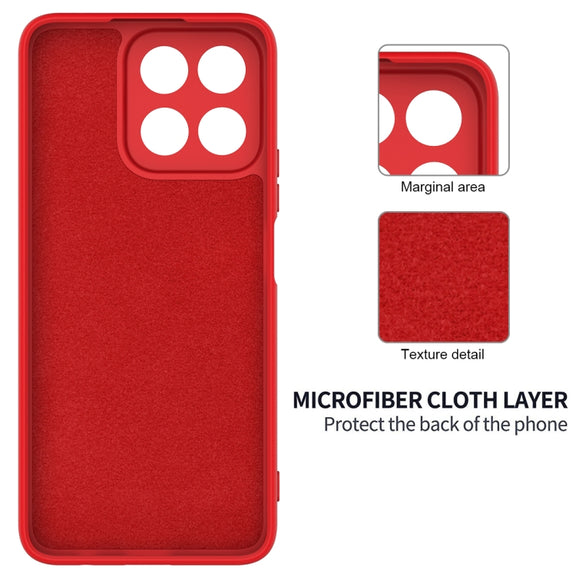 For Honor 200 Smart Solid Color Liquid Silicone Dropproof Full Coverage Phone Case(Red)