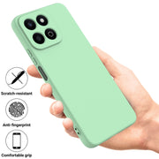For Honor X7c / Play 200 Plus Solid Color Liquid Silicone Dropproof Full Coverage Phone Case(Green)