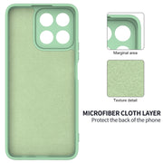 For Honor X7c / Play 200 Plus Solid Color Liquid Silicone Dropproof Full Coverage Phone Case(Green)