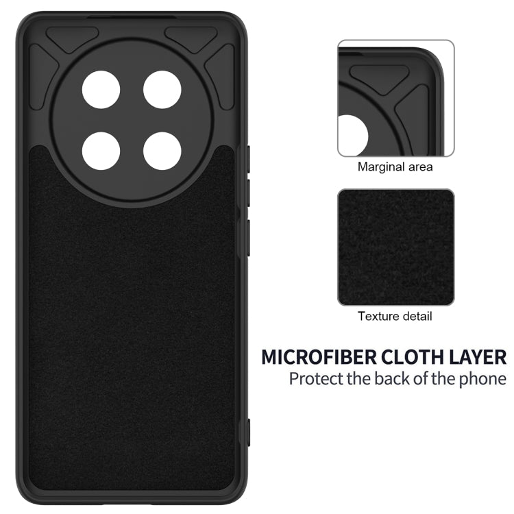 For Honor X9c / X60 Pro 5G Solid Color Liquid Silicone Dropproof Full Coverage Phone Case(Black)