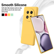For Honor X9c / X60 Pro 5G Solid Color Liquid Silicone Dropproof Full Coverage Phone Case(Yellow)