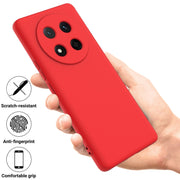 For Honor X9c / X60 Pro 5G Solid Color Liquid Silicone Dropproof Full Coverage Phone Case(Red)