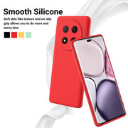 For Honor X9c / X60 Pro 5G Solid Color Liquid Silicone Dropproof Full Coverage Phone Case(Red)