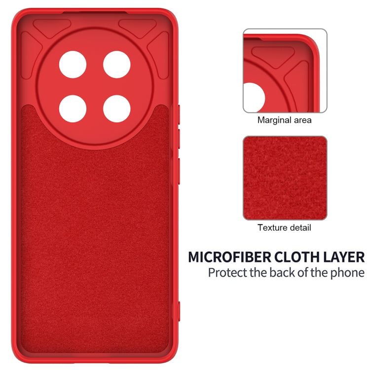 For Honor X9c / X60 Pro 5G Solid Color Liquid Silicone Dropproof Full Coverage Phone Case(Red)