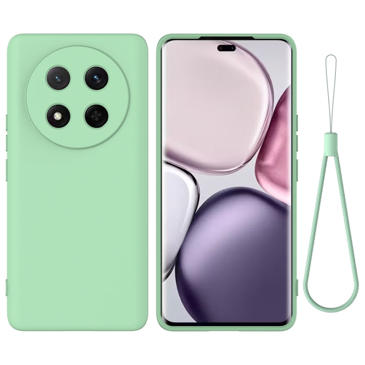 For Honor X9c / X60 Pro 5G Solid Color Liquid Silicone Dropproof Full Coverage Phone Case(Green)