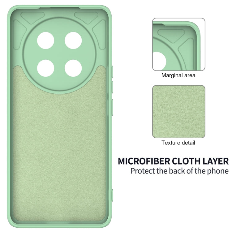 For Honor X9c / X60 Pro 5G Solid Color Liquid Silicone Dropproof Full Coverage Phone Case(Green)