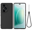 For Honor 300 Ultra / 300 Pro Solid Color Liquid Silicone Dropproof Full Coverage Phone Case(Black) - free shipping - PMC TechLife - Order now!
