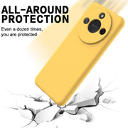 For Honor X9c Smart / X60 Solid Color Liquid Silicone Dropproof Full Coverage Phone Case(Yellow)