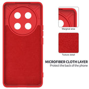 For Honor Magic7 Lite Solid Color Liquid Silicone Dropproof Full Coverage Phone Case(Red)