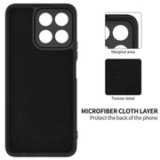 For Honor X6b 5G / Play 60 Plus Solid Color Liquid Silicone Dropproof Full Coverage Phone Case(Black)