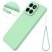 For Honor X6b 5G / Play 60 Plus Solid Color Liquid Silicone Dropproof Full Coverage Phone Case(Green)