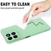 For Honor X6b 5G / Play 60 Plus Solid Color Liquid Silicone Dropproof Full Coverage Phone Case(Green)