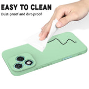 For Honor 400 Lite Global Solid Color Liquid Silicone Dropproof Full Coverage Phone Case(Green)