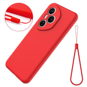 For Honor 400 Pro Global 160.8mm Solid Color Liquid Silicone Dropproof Full Coverage Phone Case(Red)