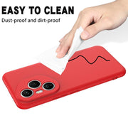 For Honor 400 Pro Global 160.8mm Solid Color Liquid Silicone Dropproof Full Coverage Phone Case(Red)