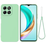 For Honor X6c 4G Solid Color Liquid Silicone Dropproof Full Coverage Phone Case(Green)