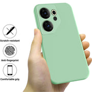 For Tecno Camon 20 Premier Solid Color Liquid Silicone Dropproof Full Coverage Phone Case(Green)